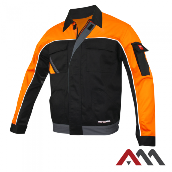 Delovna jakna - srajca Professional Black 320g