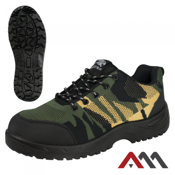 Zaščitni delovni čevlji z jekleno kapico BTEX CAMOUFLAGE