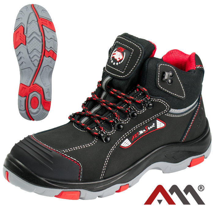 Zaščitni čevji z jekleno kapico in vložkom proti vbodom BTNRED S3