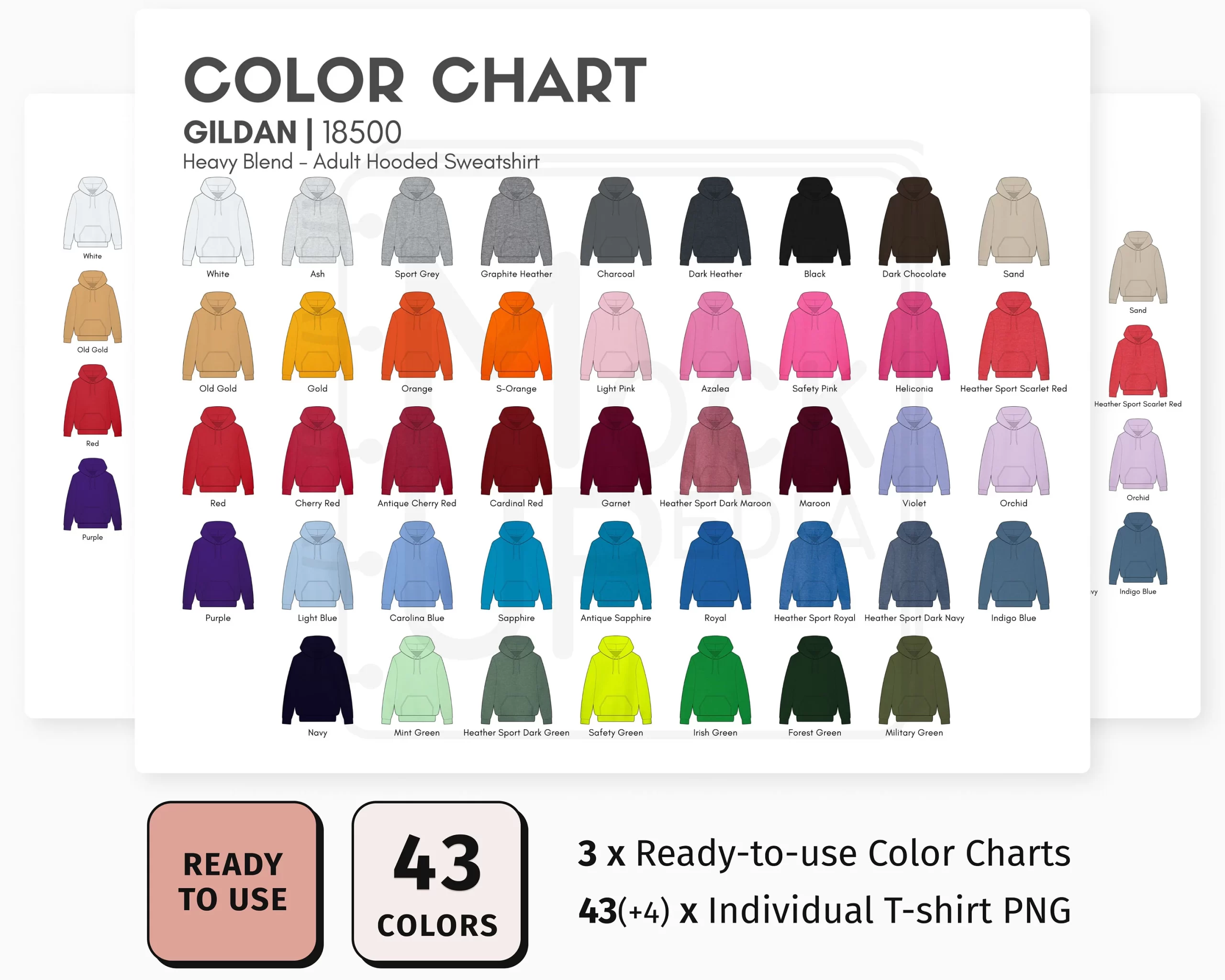 Pulover s kapuco Hoodie Gildan GI18500 - Image 2